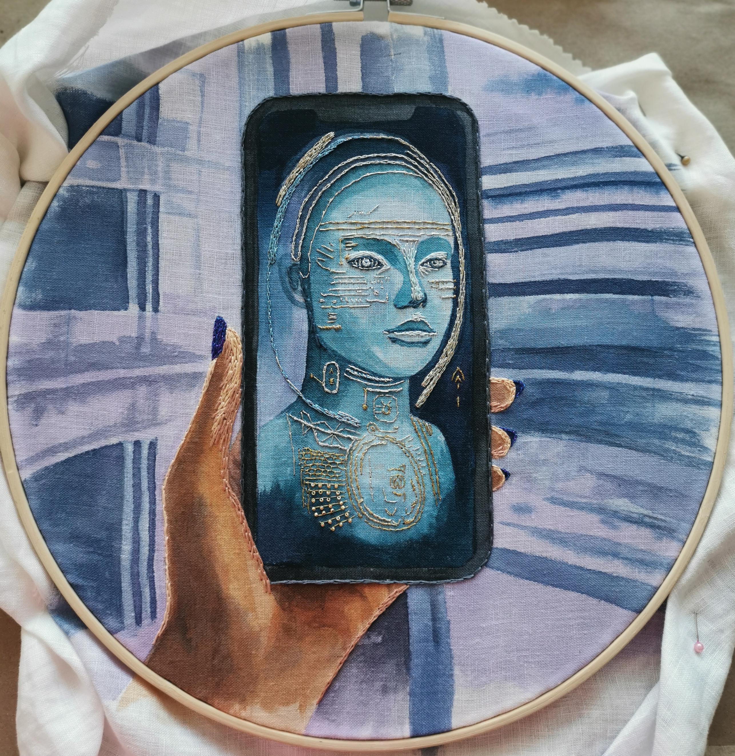 Embroidery and painting mixture of WGSN's Top Trend for 2024