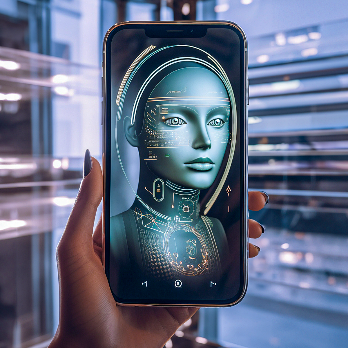 AI-generated image by WGSN for 2024 Top Consumer Behaviour Trend: AI Assistants