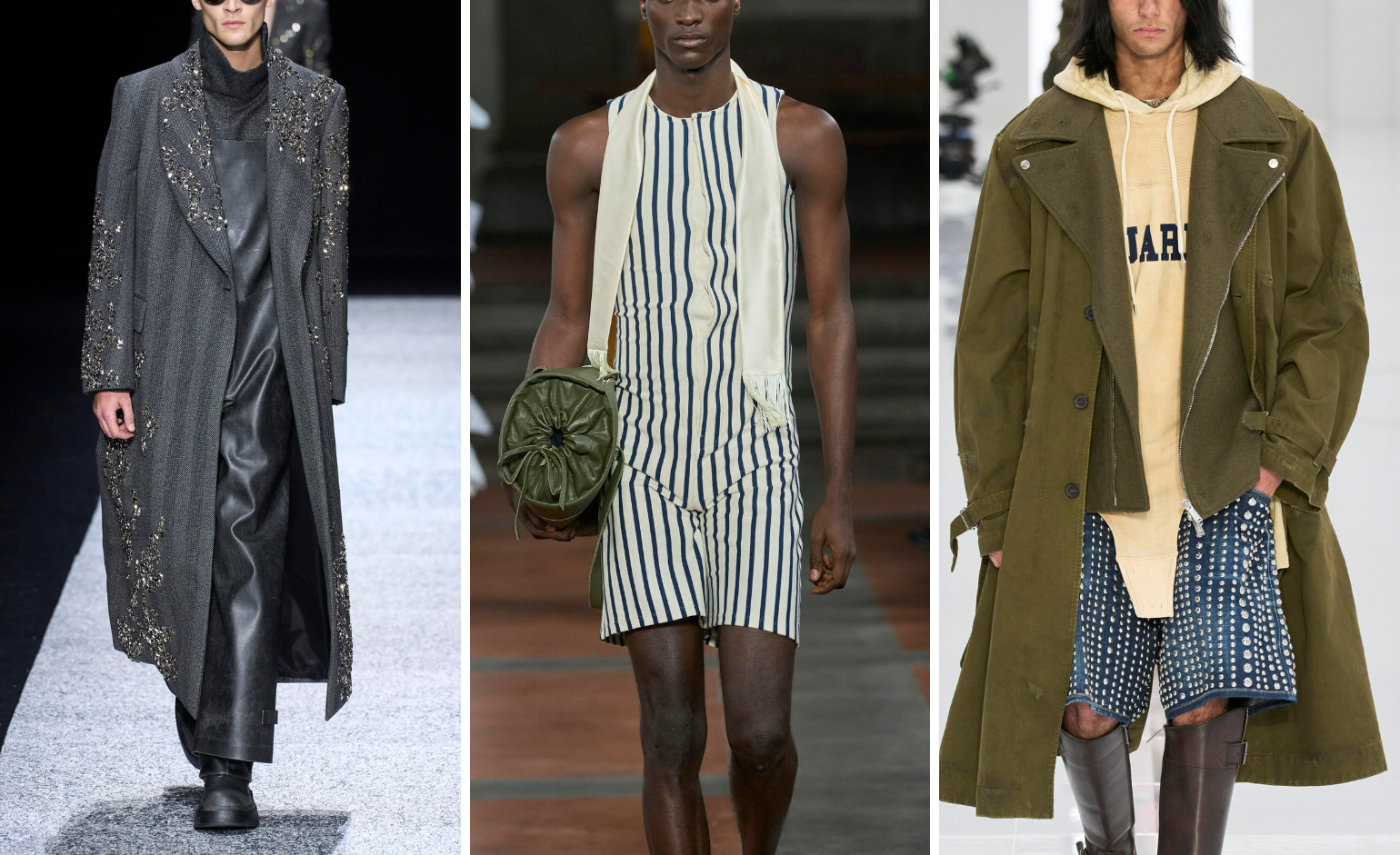 WGSN Catwalk image library / Emporio Armani, S.S.Daley, DSquared2